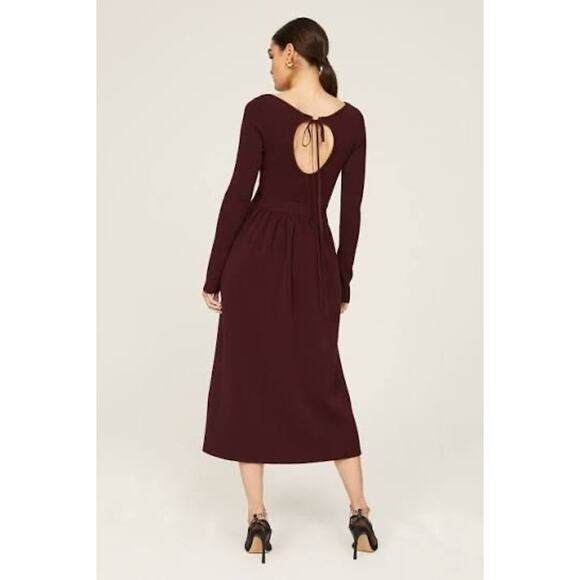 Proenza Schouler White Label Ribbed Midi Dress Size Large - Picture 4 of 9